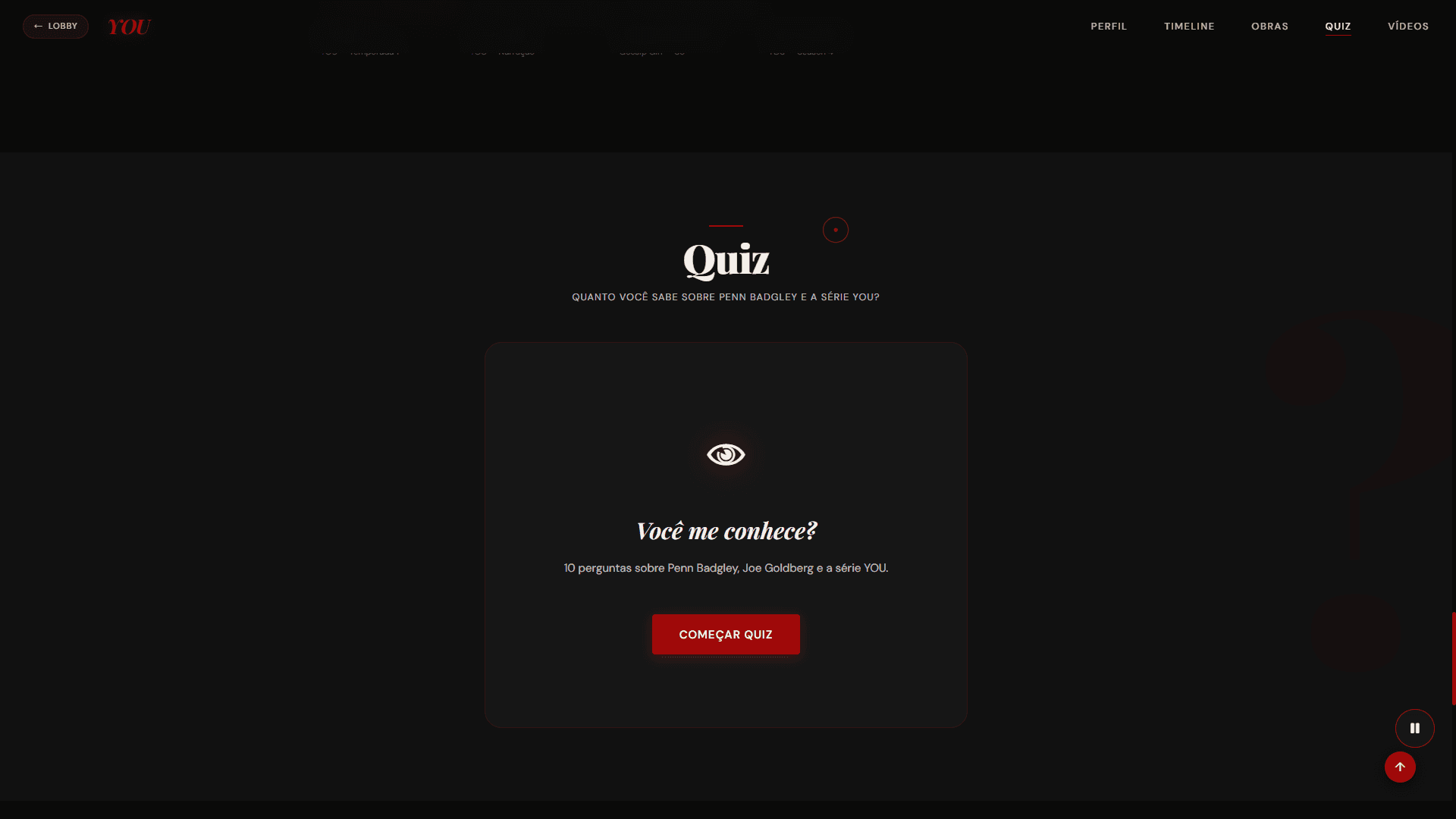 Módulo de quiz interativo para testar o conhecimento do usuário.